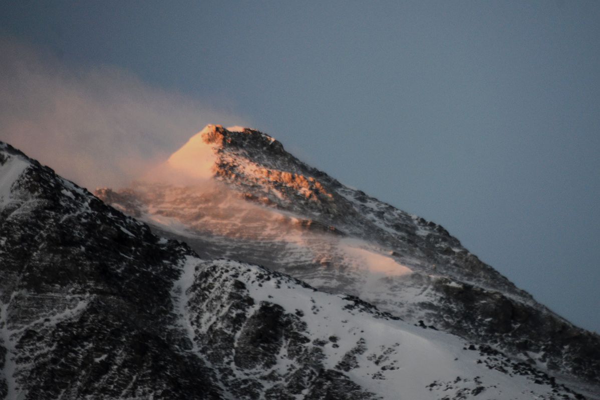 13 The First Light Of Sunrise On Mount Everest North Face From Mount Everest North Face Advanced Base Camp 6400m In Tibet